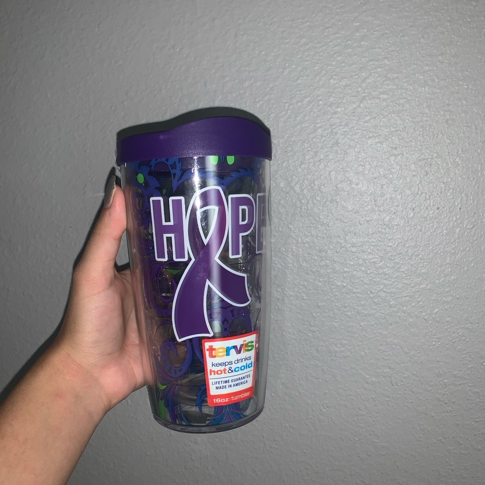 Tervis cancer awareness hot and cold cup